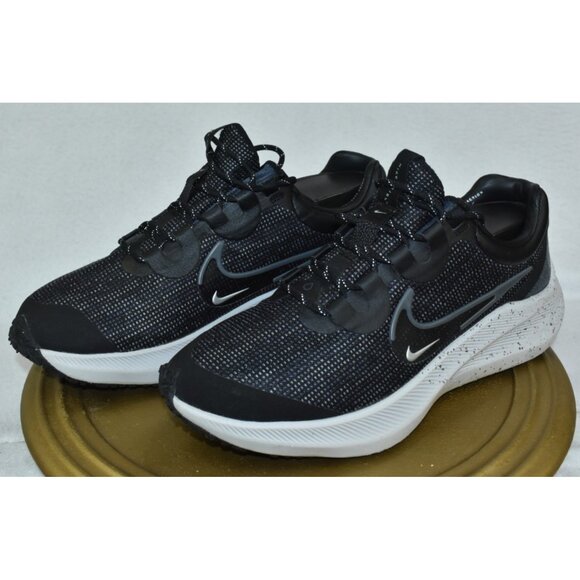Nike Zoom Winflo 8 Shield Women's Shoes Size 10 Black Iron Grey Running Sneakers - Picture 1 of 10
